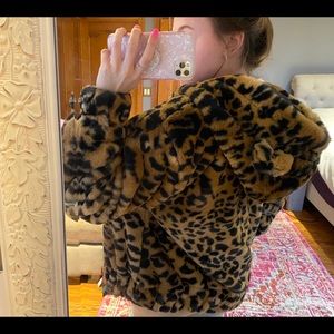 Cheetah Fuzzy Jacket
